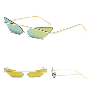 New Cat Eye Metal Frame Sunglasses - Kingz Court