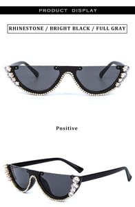 Trendy Diamond Cat Eye Sunglasses - Kingz Court