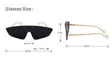 Load image into Gallery viewer, Fashion Rivet Cat Eye Sunglasses - Kingz Court