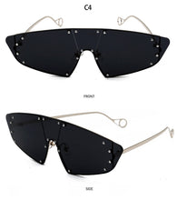 Load image into Gallery viewer, Fashion Rivet Cat Eye Sunglasses - Kingz Court