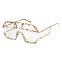 Load image into Gallery viewer, Diamond Pattern Oversized Square Sunglasses - Kingz Court