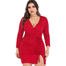 Load image into Gallery viewer, Bodycon V-Neck Mini Dress - Kingz Court