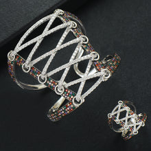 Load image into Gallery viewer, Wide Big Corset 2PCS Bracelets &amp; Ring Sets - Kingz Court