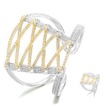 Load image into Gallery viewer, Wide Big Corset 2PCS Bracelets &amp; Ring Sets - Kingz Court