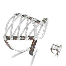 Load image into Gallery viewer, Wide Big Corset 2PCS Bracelets &amp; Ring Sets - Kingz Court