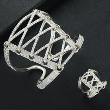 Load image into Gallery viewer, Wide Big Corset 2PCS Bracelets &amp; Ring Sets - Kingz Court