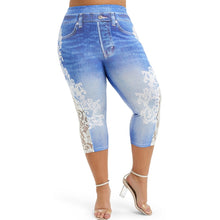 Load image into Gallery viewer, Capri Lace Printed Leggings - Kingz Court