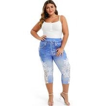 Load image into Gallery viewer, Capri Lace Printed Leggings - Kingz Court