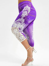 Load image into Gallery viewer, Capri Lace Printed Leggings - Kingz Court