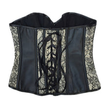 Load image into Gallery viewer, Leather Sexy Lace Hollow Out Waist Corset - Kingz Court