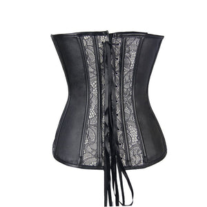 Leather Sexy Lace Hollow Out Waist Corset - Kingz Court