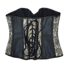 Load image into Gallery viewer, Leather Sexy Lace Hollow Out Waist Corset - Kingz Court