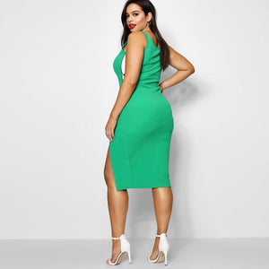 Knee Length Button Accent Dress - Kingz Court