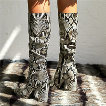 Load image into Gallery viewer, Colorful Snake Skin Boots - Kingz Court