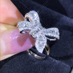 Fashion Bow 925 Sterling Silver Ring - Kingz Court