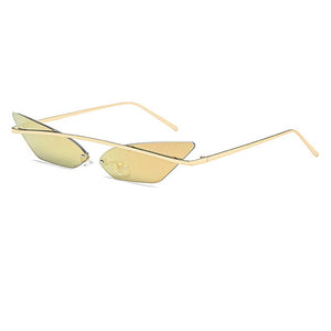 New Cat Eye Metal Frame Sunglasses - Kingz Court