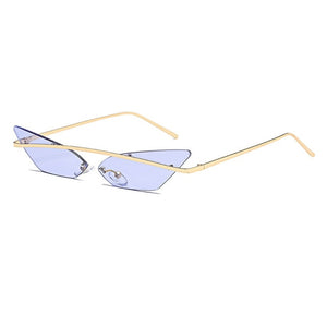 New Cat Eye Metal Frame Sunglasses - Kingz Court