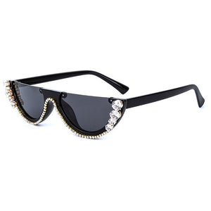 Trendy Diamond Cat Eye Sunglasses - Kingz Court