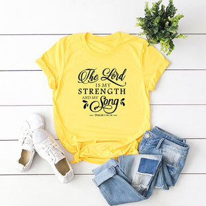 The Lord Is My Strength & Song T-Shirt - Kingz Court