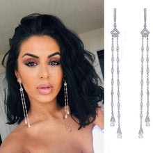 Load image into Gallery viewer, Super Long Cross Tassel Drop Earrings - Kingz Court