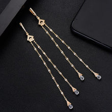 Load image into Gallery viewer, Super Long Cross Tassel Drop Earrings - Kingz Court